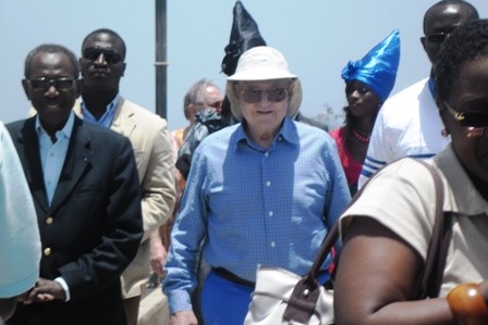 Arrivé de Georges Soros à Gorée