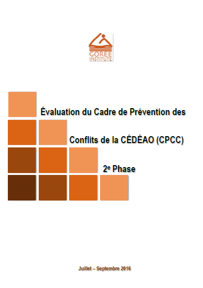 Évaluation du Cadre de Prévention des Conflits de la CÉDÉAO - 2e phase