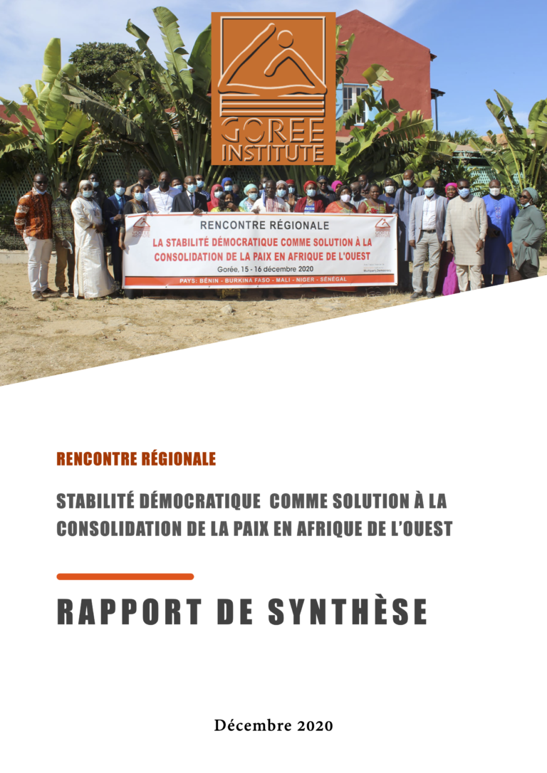 Rapport de synthèse - Rencontre régionale la stabilité démocratique comme solution à la consolidation de la paix