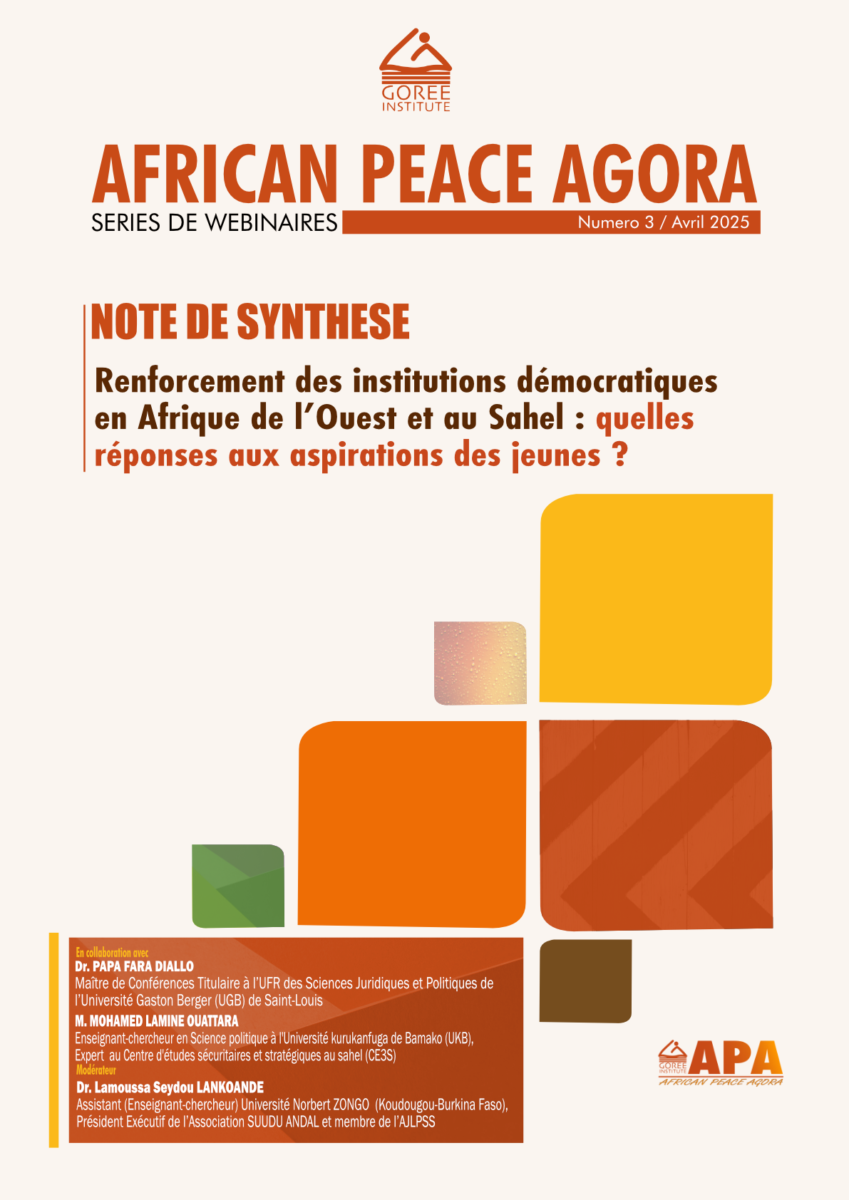 NOTE DE SYNTHESE N3 AVRIL 1
