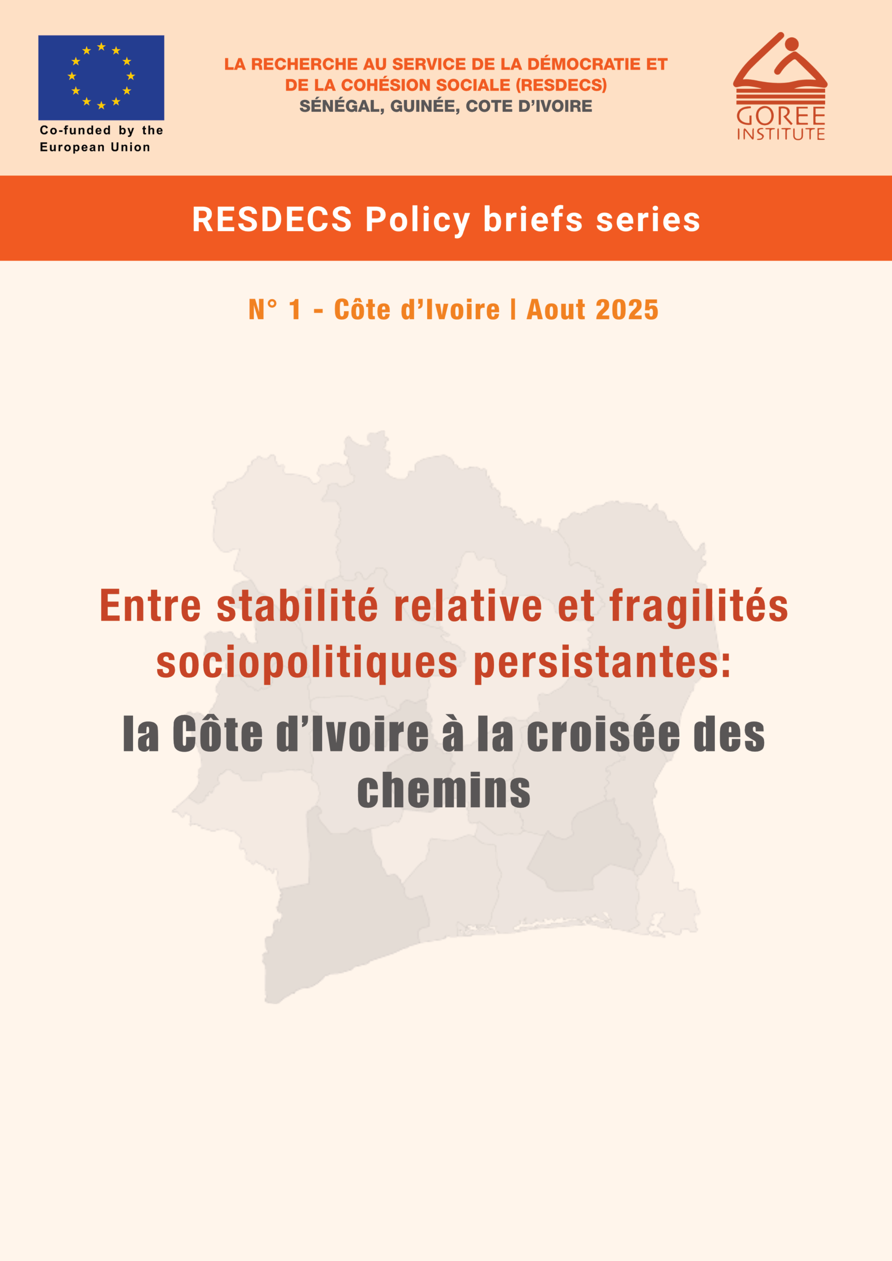 RESDECS Policy Brief Series Cote dIvoire 1 Aout 2025 Entre stabilite relative et fragilites sociopolitiques persistantes la Cote dIvoire a la croisee des chemins 1 scaled