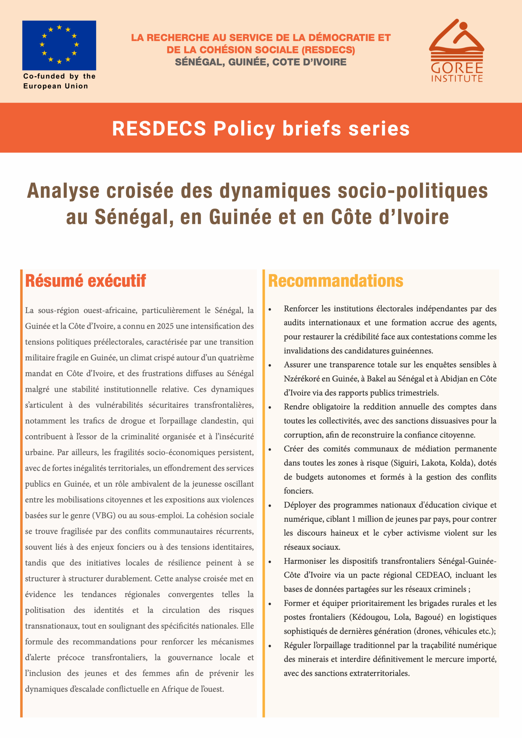 ISLAND POSITIONS | spécial RESDECS Policy briefs series | Analyse croisée des dynamiques socio-politiques au Sénégal, en Guinée et en Côte d’Ivoire 2 RESDECS Analyse croisee des dynamiques politiques sociales et securitaires au Senegal en Guinee et en Cote dIvoire page 1 scaled