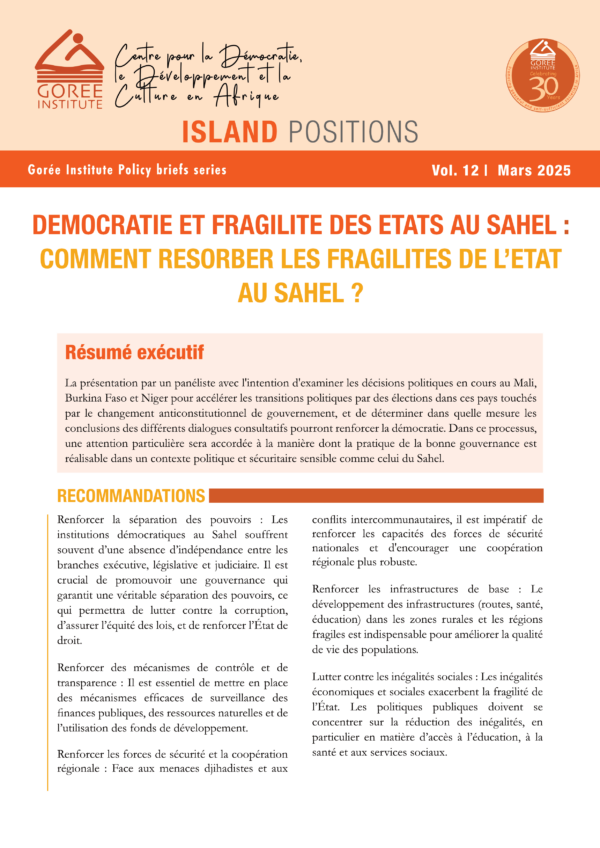 Island Positions Vol 12 Mars 2025 Gorée Institute Policy Briefs Series