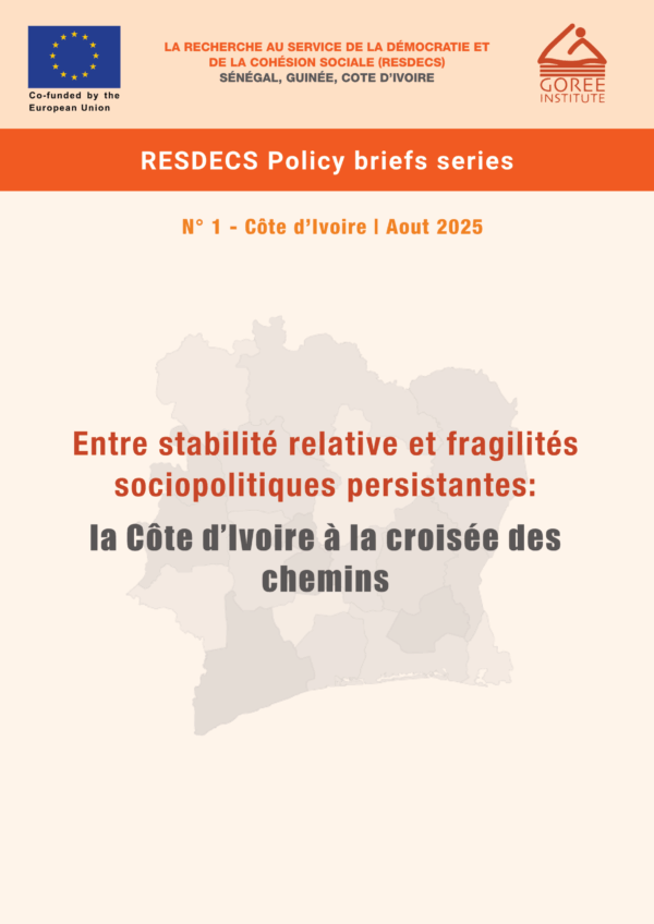 RESDECS Policy Brief Series - Côte d'Ivoire #1 - Aout 2025 - Entre stabilité relative et fragilités sociopolitiques persistantes- la Côte d’Ivoire à la croisée des chemins