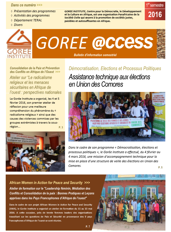 GOREE ACCESS - Bulletin d