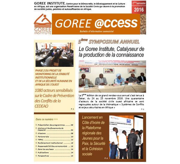 GOREE ACCESS - Bulletin d